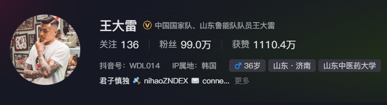  事出突然？泰山賽前幾小時亞冠退賽，王大雷社媒IP還顯示在韓國
