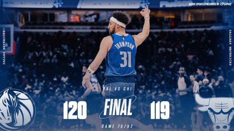  險勝公牛！獨行俠官方曬贏球海報 克萊成為封面人物