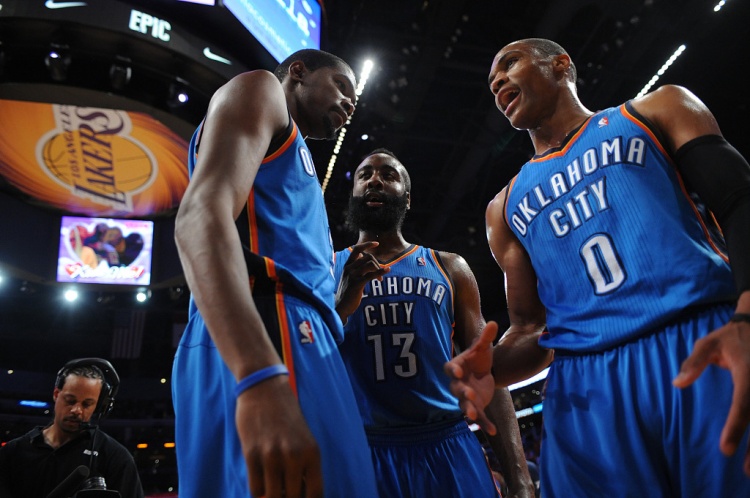 雷霆三少得分全部進(jìn)入歷史前20！他們是NBA歷史最大的如果嗎？